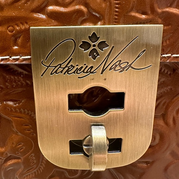 Patricia Nash box set Tooled Claire Satchel and Gela CC Case Florence New in box - Picture 4 of 16